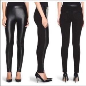 NWT WHBM Vegan Leather Front Leggings